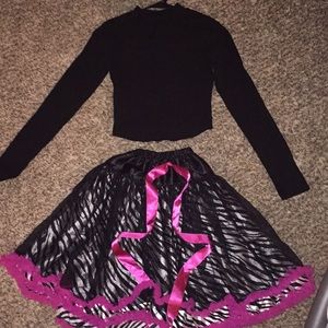 Pink & black outfit